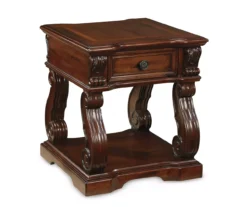Alymere Rustic Brown End Table