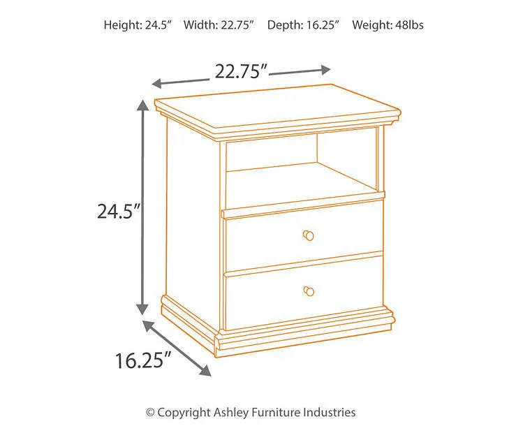 Maribel Black Nightstand - Image 6
