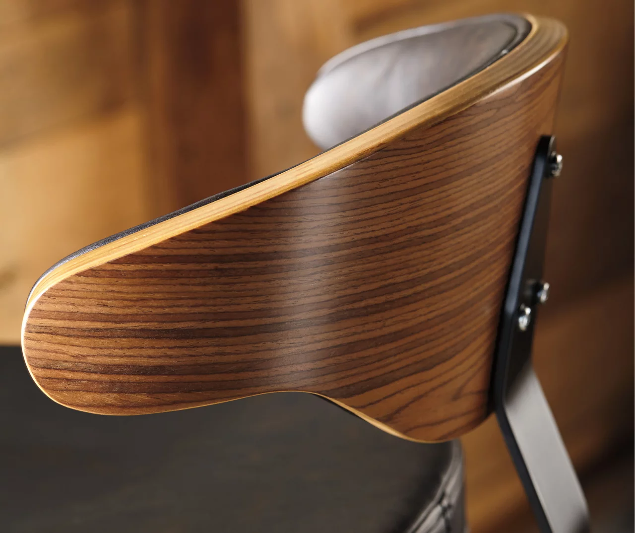 Bellatier Brown Low Back Adjustable Height Barstool - Image 4