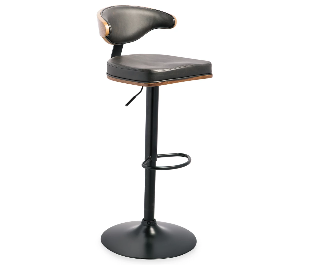 Bellatier Brown Low Back Adjustable Height Barstool