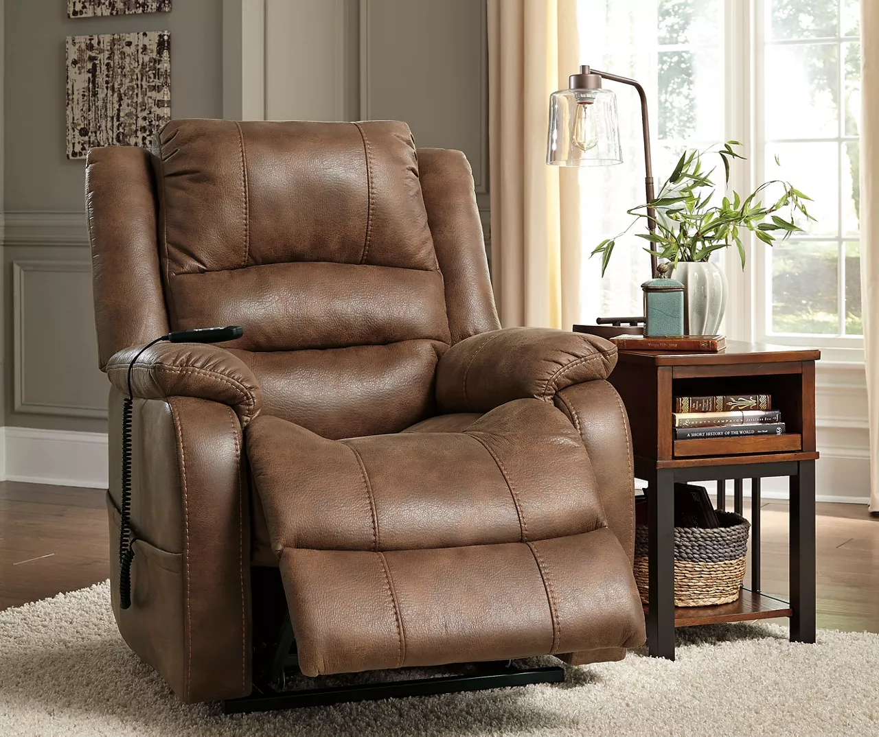 Signature Design By Ashley Yandel Power Lift Recliner - Image 12