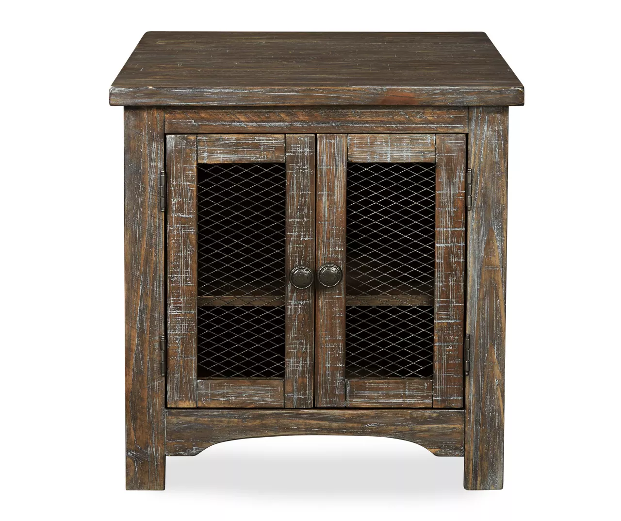 Danell Ridge Brown 2-Door End Table