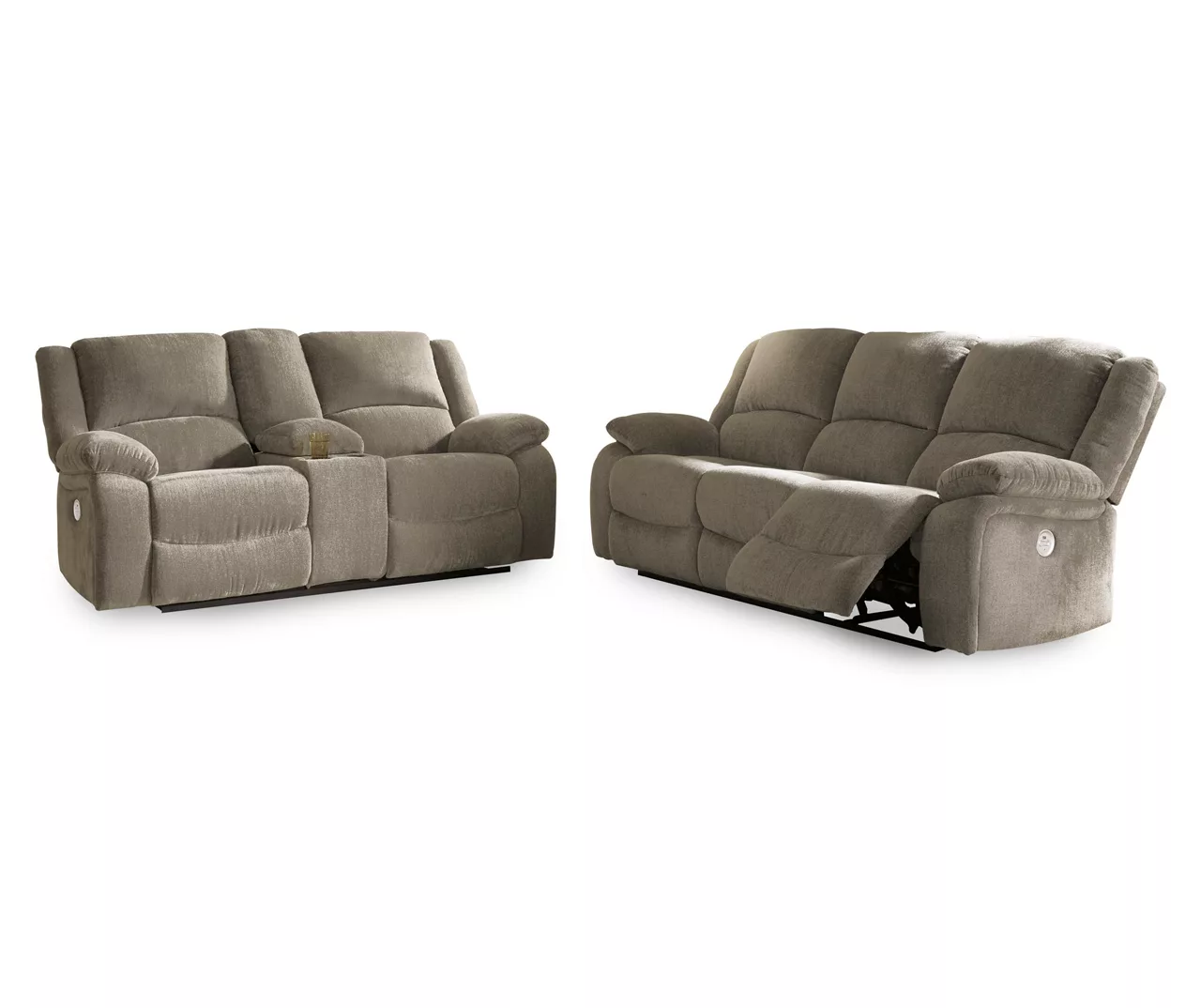 Draycoll Pewter Power Reclining Sofa - Image 2