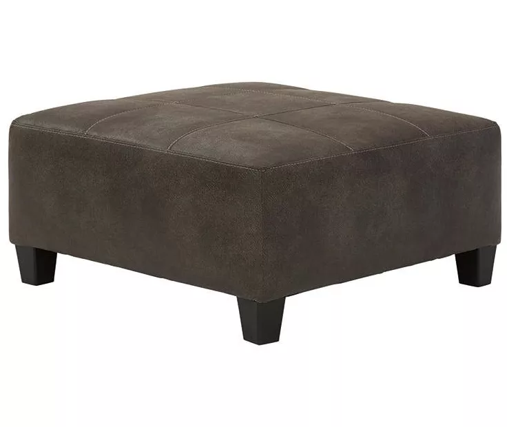 Signature Design By Ashley Navi Faux Leather Oversized Accent Ottoman