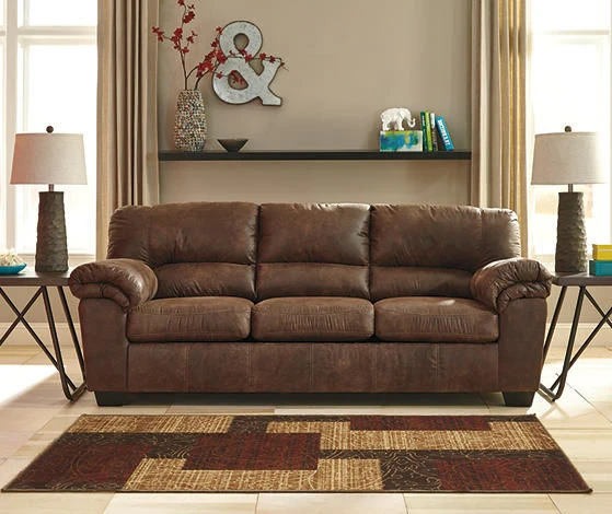 Bladen Coffee Faux Leather Sofa - Image 2