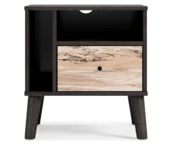 Piperton Black Nightstand