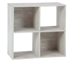 Paxberry Whitewash 4-Cube Storage Organizer