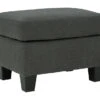 Bayonne Charcoal Ottoman