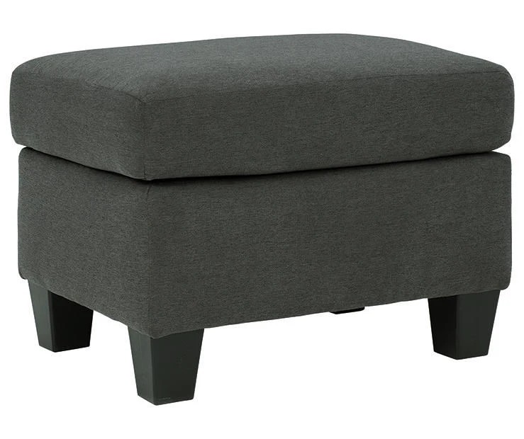 Bayonne Charcoal Ottoman