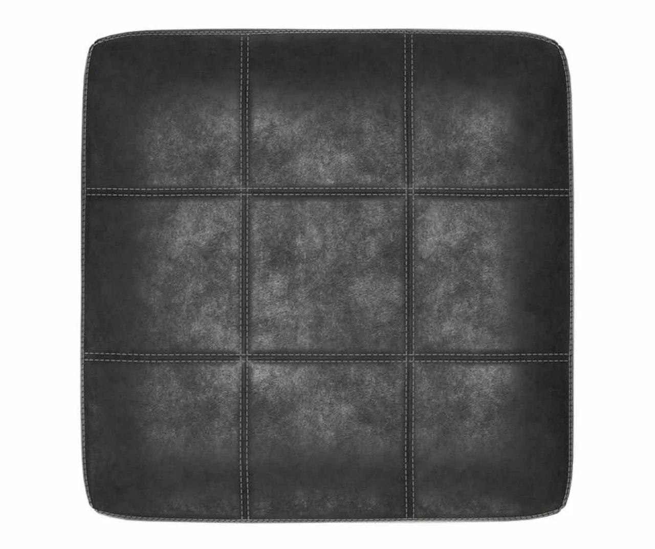 Bilgray Black Faux Leather Oversize Accent Ottoman - Image 4