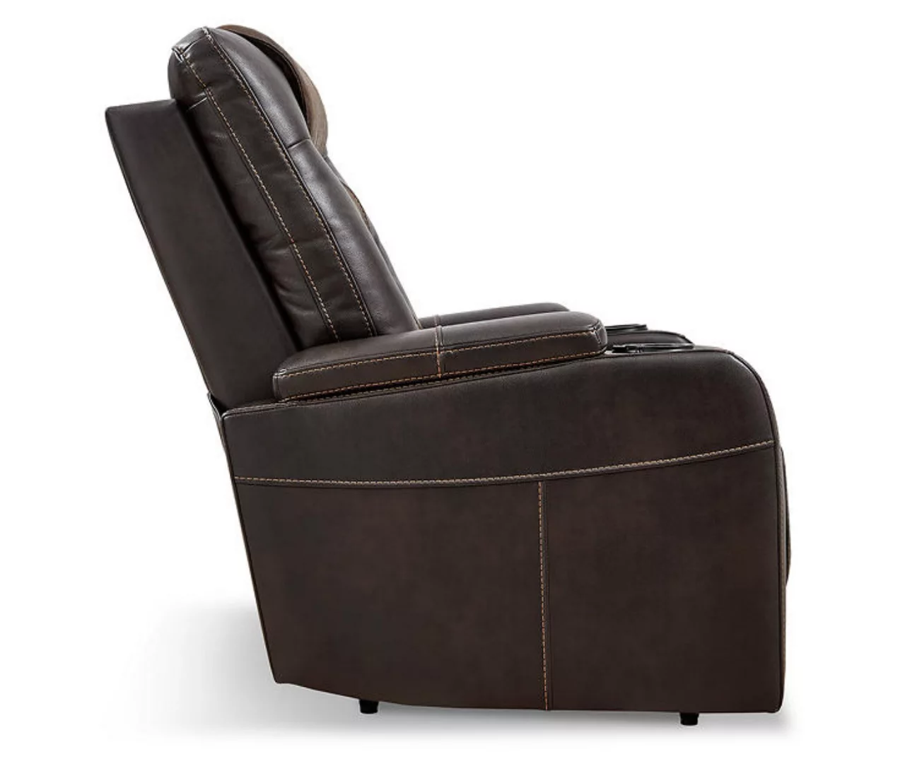 Composer Brown Faux Leather Power Recliner - Image 8