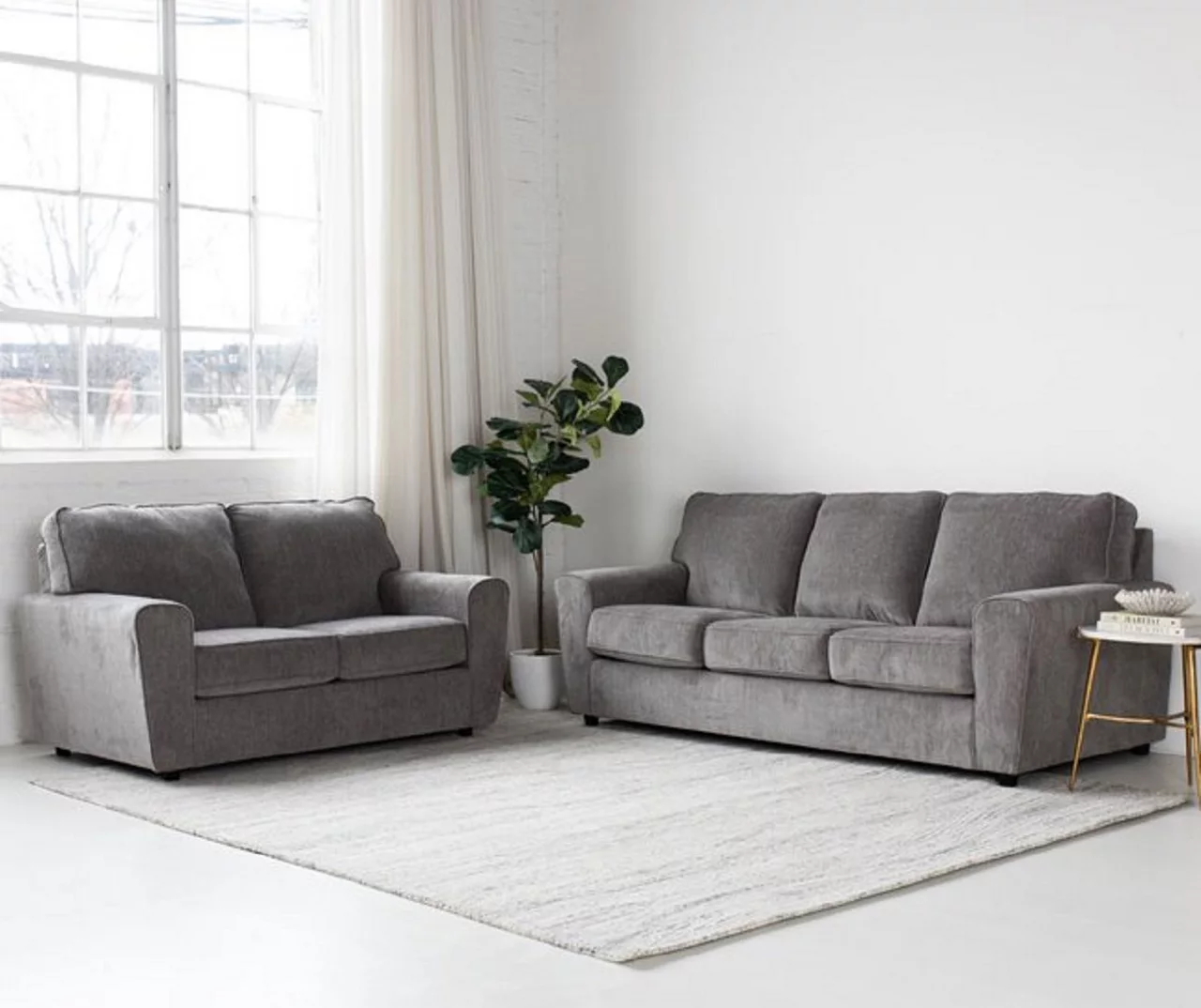 Arlis Gray Sofa - Image 8